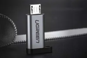 Ugreen US282 adaptér USB-C / micro USB, šedý
