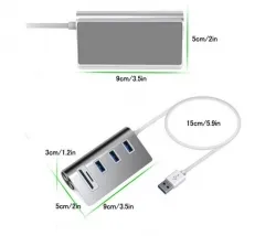 Stablecam Dokovacia stanica / čítačka kariet 5v1 z hliníkovej zliatiny (USB 3.0) 1DJ7145