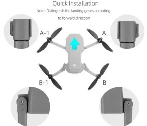 Stablecam MAVIC MINI 1/2 - Demontovateľné skladacie zvýšené pristávacie nohy 1DJ5046