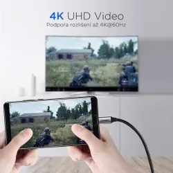 UGREEN USB-C HDMI adaptér 1.5m, sivý 1UG1220