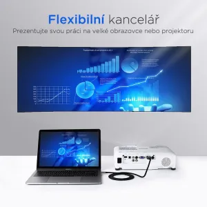 UGREEN USB-C HDMI adaptér 1.5m, sivý 1UG1220