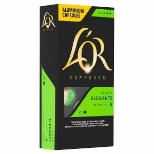 L´OR Espresso Elegante Intz. 6 - 10 hliníkových kapsúl kompatibilných s kávovarmi Nespresso® disc.