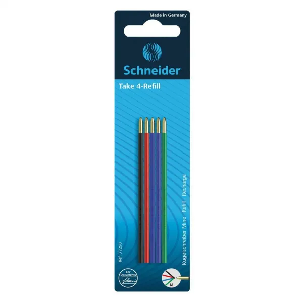 Schneider Sada nahradných náplní do guľôčkového pier Take 4