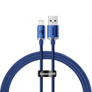 Kábel USB do Lightning Baseus Crystal Shine, 2,4 A, 1,2 m (niebieski) 030322