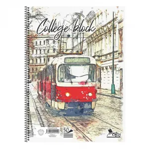 College notes blok A4 B špirála linajk 50 listov