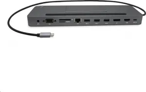 i-tec iTec USB-C Metal Ergonomická 4K 3x Display dokovacia stanica + Power Delivery 85 W
