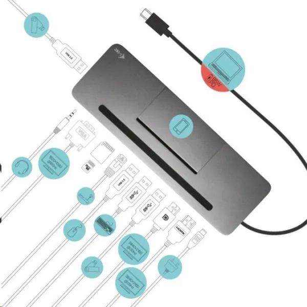 i-tec iTec USB-C Metal Ergonomická 4K 3x Display dokovacia stanica + Power Delivery 85 W