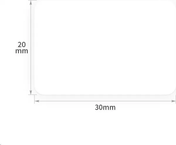 Niimbot štítky R 30x20mm 320ks White pro B21, B21S, B3S, B1