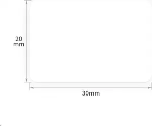 Niimbot štítky R 30x20mm 320ks White pro B21, B21S, B3S, B1