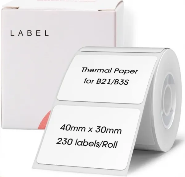 Niimbot štítky R 40x30mm 230ks White pro B21, B21S, B3S, B1