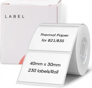 Niimbot štítky R 40x30mm 230ks White pro B21, B21S, B3S, B1