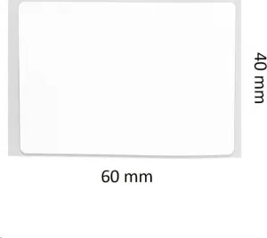 Niimbot štítky R 40x60mm 125ks White pro B21, B21S, B3S, B1