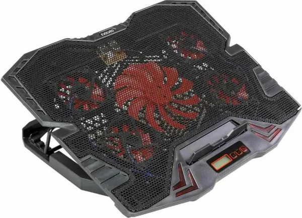 EVOLVEO Ania 5R, chladiaci stojan pre notebook, červené podsvietenie