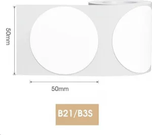 Niimbot štítky R 50x50mm 150ks Round pro B21, B21S, B3S, B1