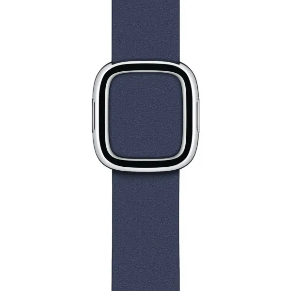 Innocent Iris Leather Apple Watch Band 44/45/46/49mm - Navy Blue