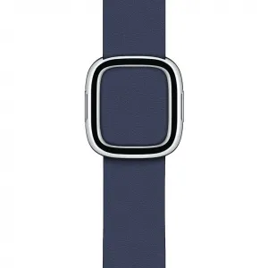 Innocent Iris Leather Apple Watch Band 44/45/46/49mm - Navy Blue