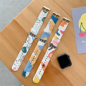 Innocent Silicone Geometric Apple Watch Band 44/45/46/49mm - Blue