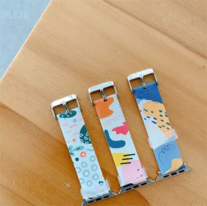 Innocent Silicone Geometric Apple Watch Band 44/45/46/49mm - Blue