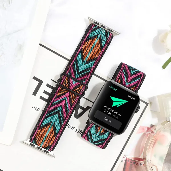 Innocent Sport Fit Apple Watch Band 44/45/46/49mm - Orange/Pink Geometric