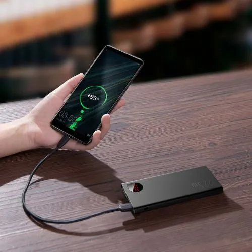 Kovová power banka Baseus Adaman, 10 000 mAh, 22,5 W (čierna) 037573