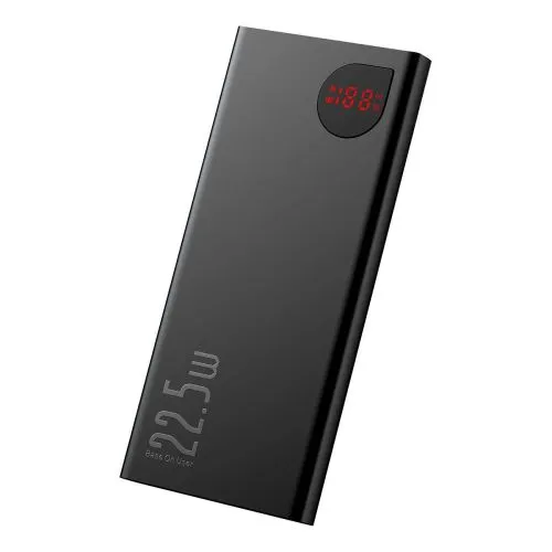 Kovová power banka Baseus Adaman, 10 000 mAh, 22,5 W (čierna) 037573