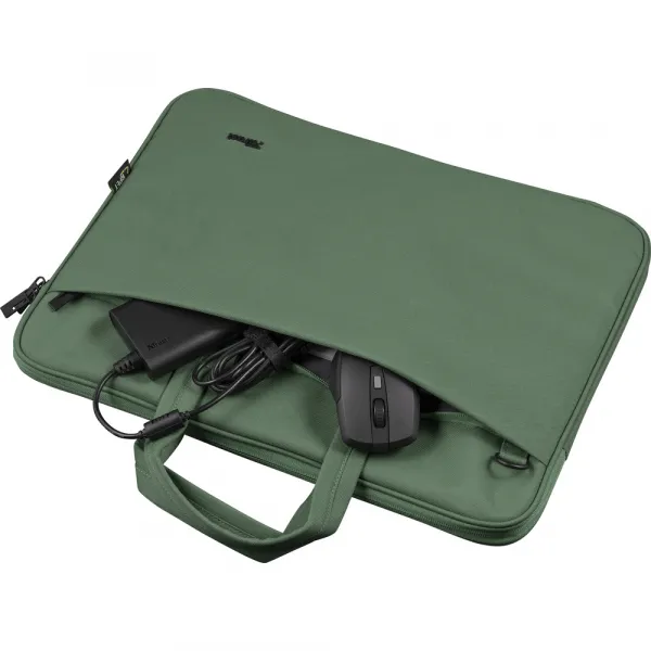 TRUST 16" Bologna Slim Laptop Bag Eco, zelená
