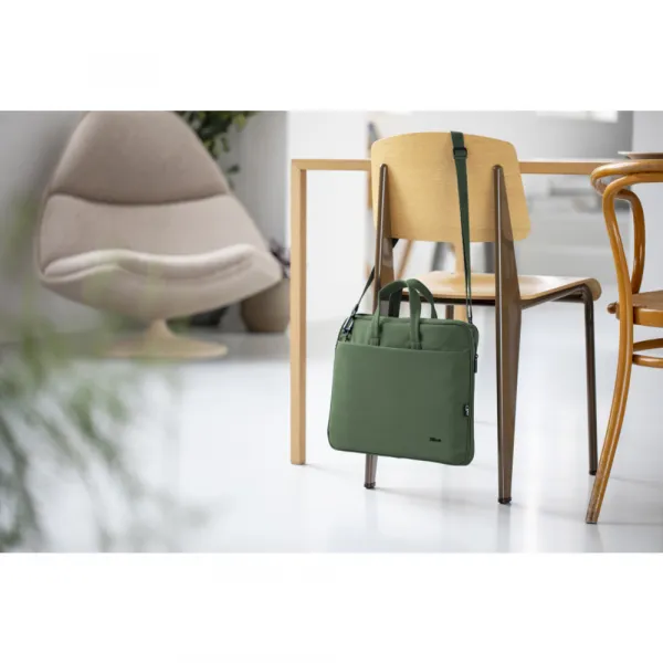 TRUST 16" Bologna Slim Laptop Bag Eco, zelená