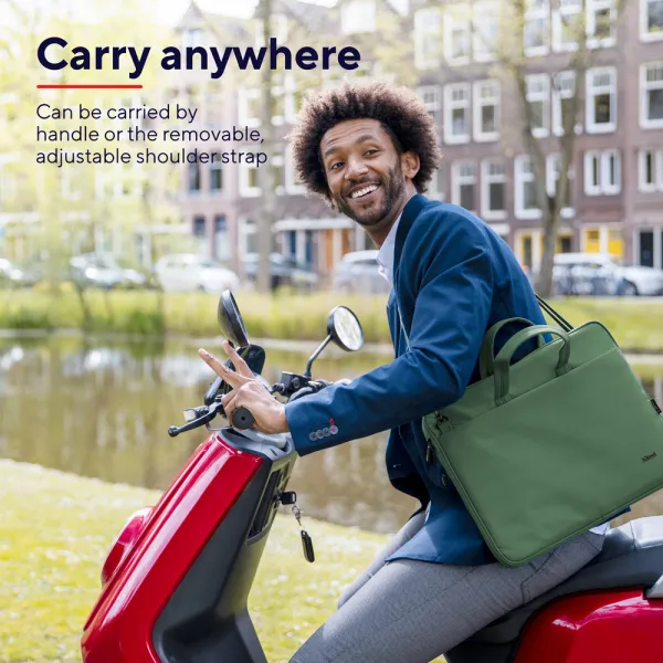TRUST 16" Bologna Slim Laptop Bag Eco, zelená