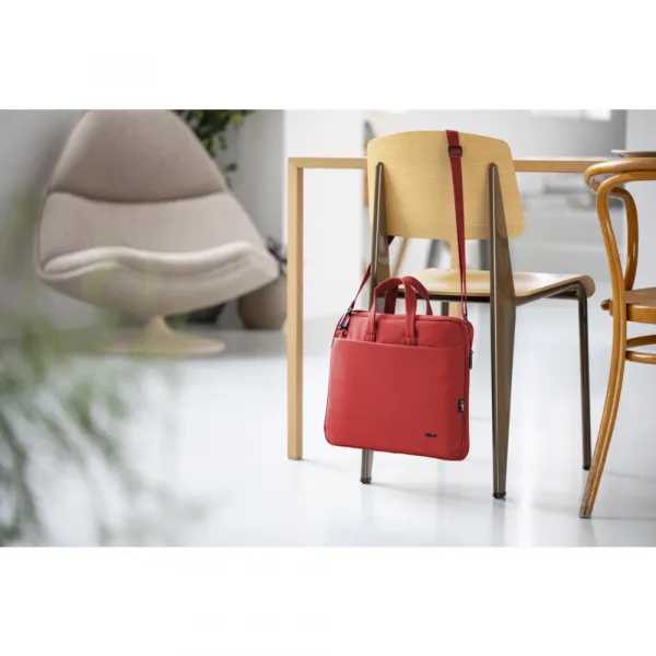 TRUST 16" Bologna Slim Laptop Bag Eco, červená