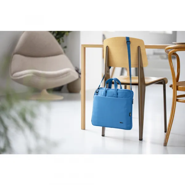 TRUST Taška na notebook 16" Bologna Slim Laptop Bag Eco, modrá