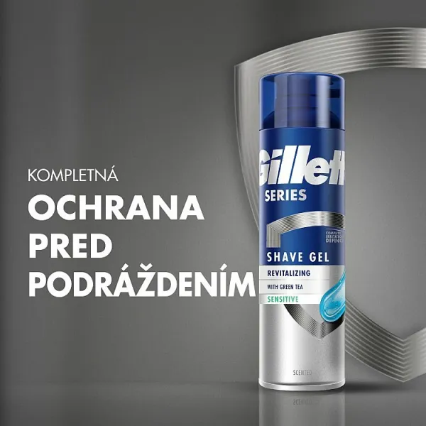 Gillette Series Revitalizing gél na holenie s vyživujúcim účinkom pre mužov 200 ml