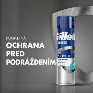 Gillette Series Revitalizing gél na holenie s vyživujúcim účinkom pre mužov 200 ml