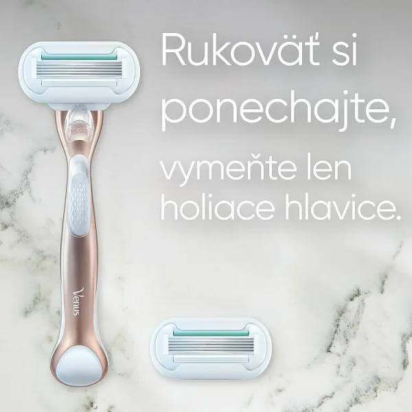 Gillette Venus Deluxe Smooth Sensitive Rosegold holiaci strojček + náhradná hlavica 1 ks