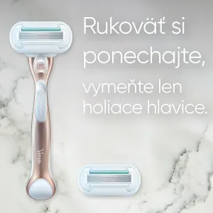 Gillette Venus Deluxe Smooth Sensitive Rosegold holiaci strojček + náhradná hlavica 1 ks