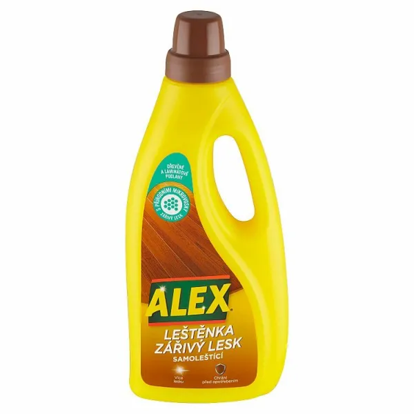 ALEX Bezfarebná leštenka žiarivý lesk na drevo a laminát 750 ml 1ks