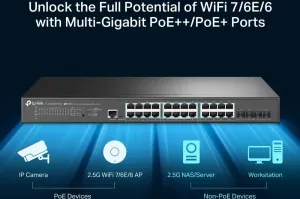 TP-Link OMADA JetStream switch TL-SG3428XPP-M2 (24x2,5GbE, 4xSFP+, 16xPoE+, 8xPoE++, 16xPoE+, 500W)