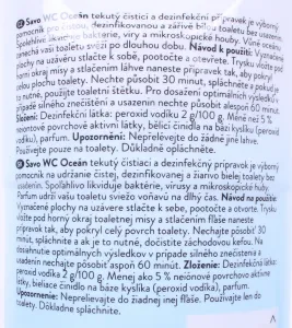 Savo WC tekutý čistič 750/700 ml - Oceán
