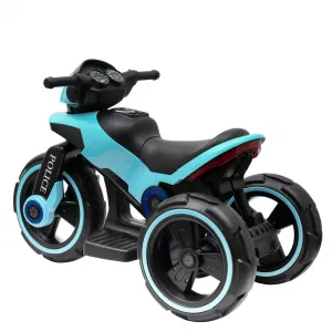 Detská elektrická motorka Baby Mix POLICE modrá