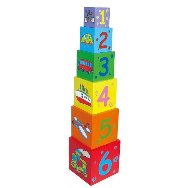 Drevená edukačná pyramída pre deti Viga