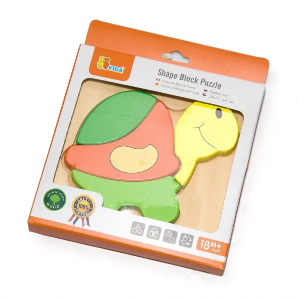 Drevené puzzle pre najmenších Viga Korytnačka