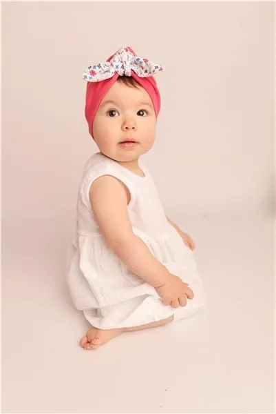 Dievčenská čiapočka turban New Baby For Girls dots 74 (6-9m)