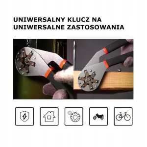 Geko Bionic univerzálny kľúč 8" 12-21mm multifunkčný