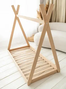 Woodisio Montessori Detská posteľ TEEPEE buk Farba: Prírodné drevo, Variant: 200 x 80
