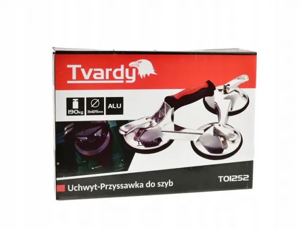 Tvardy Prísavka na sklo a obklady, hliníková 3x125mm