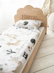 Woodisio Posteľ MOJA buk Farba: Prírodné drevo, Variant: 200 x 90