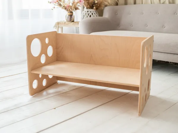 Woodisio Stolička TARA  mini / midi / maxi Farba: Prírodné drevo, Variant: Maxi