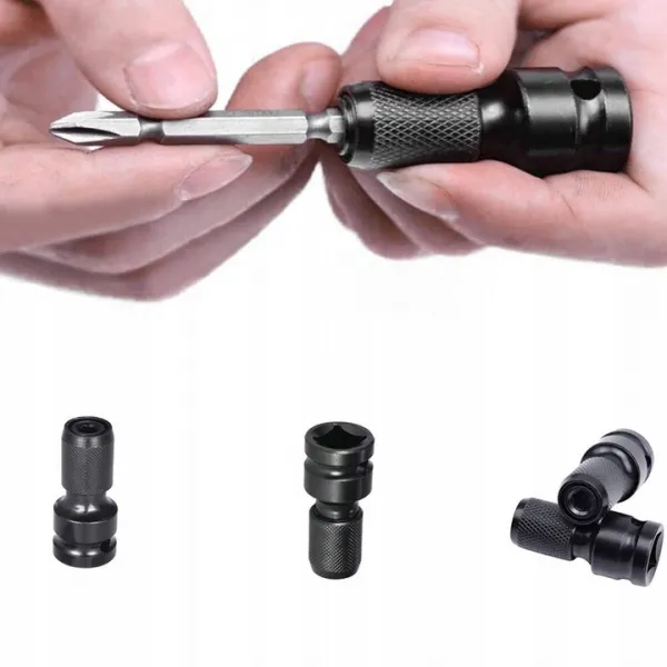 VERKE Rázový adaptér na kľúč z 1/2 "štvorcový na 1/4"