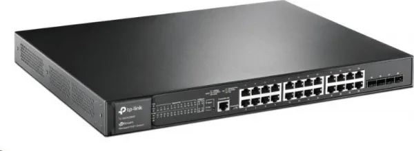 TP-Link TL-SG3428MP, 28 portov gigabitový L2+ mamažovaný switch s 24 portmi PoE+ TL-SG3428MP
