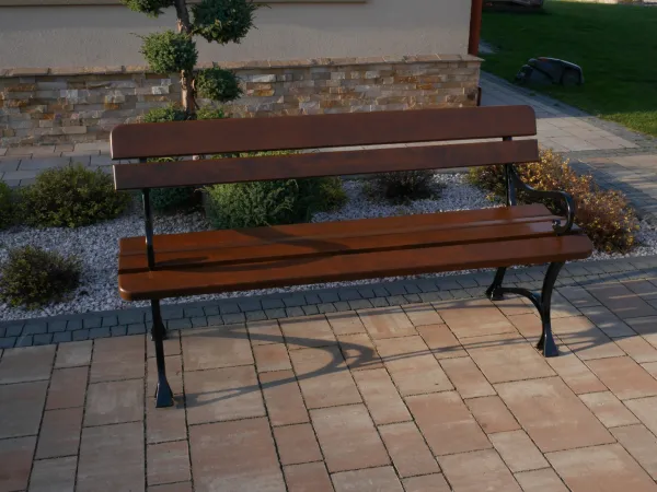 STLB Záhradná lavička JELŠA GROFF s podrúčkami