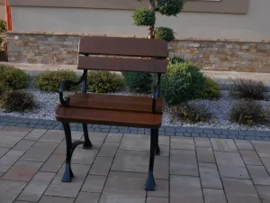 STLB Záhradné kreslo JELŠA GROFF s podrúčkami
